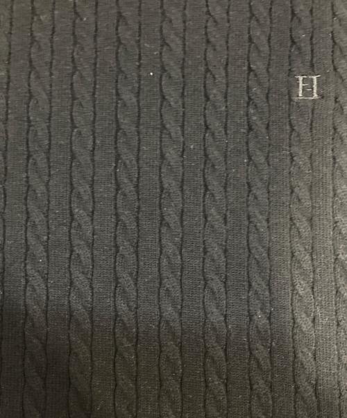 HER LIP TO（ハーリップトゥ）Her lip to (ハーリップトゥ) Puff Sleeve Cable Knit Dress ブラック サイズ:Sの古着・服飾アイテム