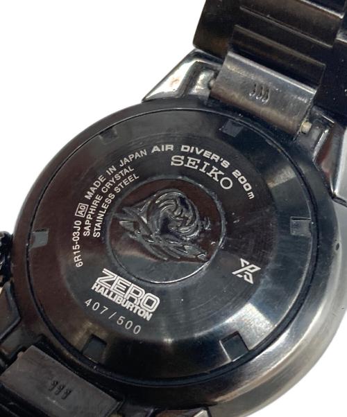 SEIKO（セイコー）SEIKO (セイコー) ZERO HALLIBURTON (ゼロハリバートン) ダイバースキューバトランスオーシャン ブラックの古着・服飾アイテム