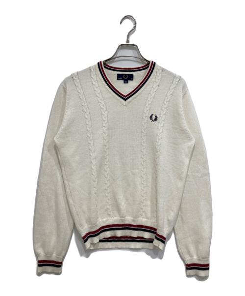 FRED PERRY（フレッドペリー）FRED PERRY (フレッドペリー) チルデンニット アイボリー サイズ:Mの古着・服飾アイテム