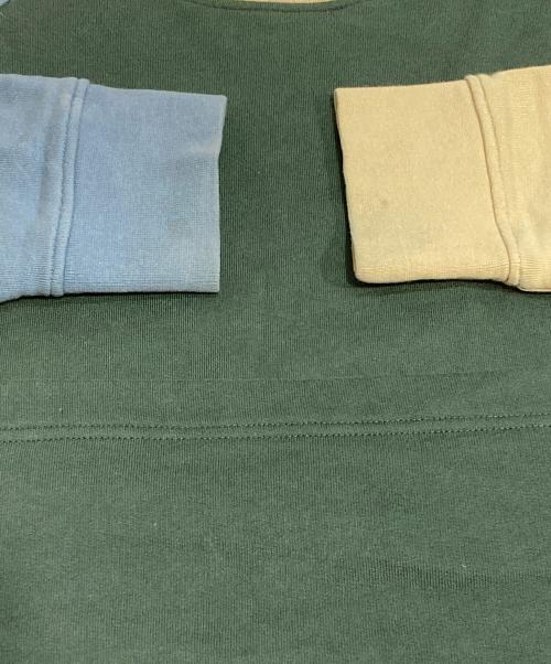 J.W.ANDERSON（ジェイダブリューアンダーソン）J.W.ANDERSON (ジェイダブリューアンダーソン) カラーブロックコットンスウェットシャツ マルチカラー サイズ:XLの古着・服飾アイテム