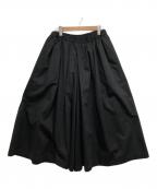 Traditional Weatherwearトラディショナルウェザーウェア）の古着「GATHERED VOLUME CULOTTE PANTS」｜ブラック