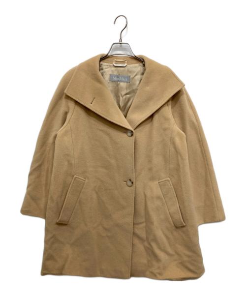 MaxMara（マックスマーラ）MaxMara (マックスマーラ) スタンドカラーコート ベージュ サイズ:Mの古着・服飾アイテム