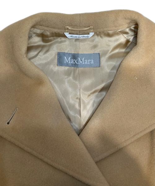 MaxMara（マックスマーラ）MaxMara (マックスマーラ) スタンドカラーコート ベージュ サイズ:Mの古着・服飾アイテム