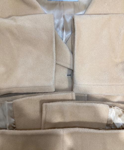 MaxMara（マックスマーラ）MaxMara (マックスマーラ) スタンドカラーコート ベージュ サイズ:Mの古着・服飾アイテム