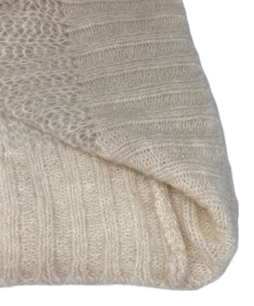 anuans（アニュアンス）anuans (アニュアンス) 2wayシアーモヘアニットカーディガン ベージュ サイズ:Freeの古着・服飾アイテム