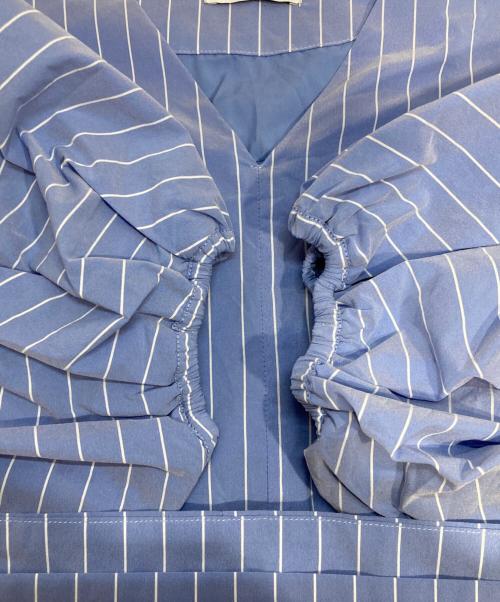 emmi（エミ）emmi (エミ) 袖バルーンシャツワンピース スカイブルー サイズ:Sの古着・服飾アイテム