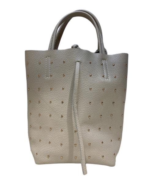 MARLON FIRENZE（マーロンフィレンツェ）MARLON FIRENZE (マーロンフィレンツェ) SHOPPER MINI STUDS ベージュの古着・服飾アイテム