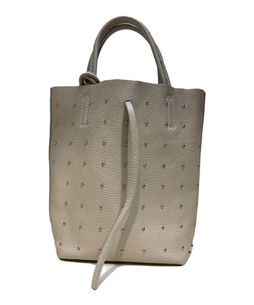 MARLON FIRENZE（マーロンフィレンツェ）MARLON FIRENZE (マーロンフィレンツェ) SHOPPER MINI STUDS ベージュの古着・服飾アイテム