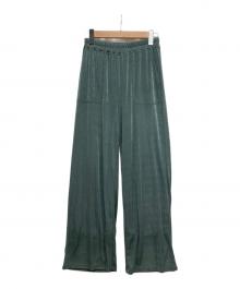 CLANE（クラネ）の古着「BRIGHT JERSEY PANTS」｜グリーン