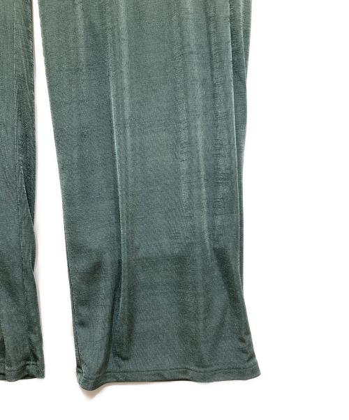 CLANE（クラネ）CLANE (クラネ) BRIGHT JERSEY PANTS グリーン サイズ:1の古着・服飾アイテム