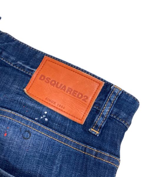 DSQUARED2（ディースクエアード）DSQUARED2 (ディースクエアード) HONEY BABY WASH SKATER JEAN ネイビー サイズ:50(XL)の古着・服飾アイテム