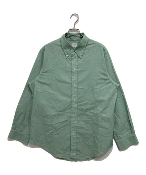 FAR EAST MANUFACTURING（ファー イースト マニュファクチュアリング）FAR EAST MANUFACTURING (ファー イースト マニュファクチュアリング) コットンピケボタンダウンシャツ グリーン サイズ:L(17 33)の古着・服飾アイテム