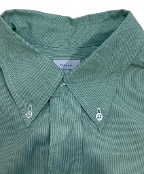 FAR EAST MANUFACTURING（ファー イースト マニュファクチュアリング）FAR EAST MANUFACTURING (ファー イースト マニュファクチュアリング) コットンピケボタンダウンシャツ グリーン サイズ:L(17 33)の古着・服飾アイテム