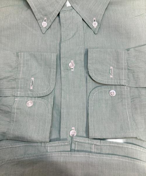 FAR EAST MANUFACTURING（ファー イースト マニュファクチュアリング）FAR EAST MANUFACTURING (ファー イースト マニュファクチュアリング) コットンピケボタンダウンシャツ グリーン サイズ:L(17 33)の古着・服飾アイテム