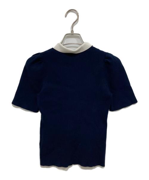 CELFORD（セルフォード）CELFORD (セルフォード) 衿付ニットプルオーバー ネイビー サイズ:Freeの古着・服飾アイテム