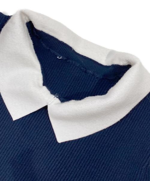 CELFORD（セルフォード）CELFORD (セルフォード) 衿付ニットプルオーバー ネイビー サイズ:Freeの古着・服飾アイテム