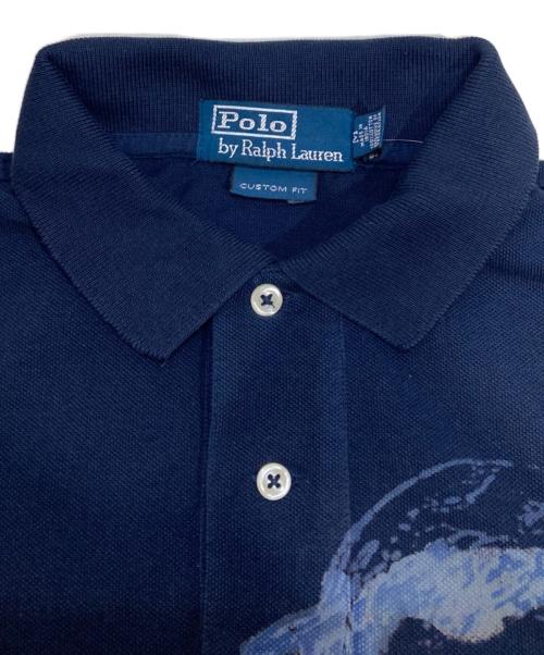 POLO RALPH LAUREN（ポロ・ラルフローレン）POLO RALPH LAUREN (ポロ・ラルフローレン) ドラゴンプリントポロシャツ ネイビー サイズ:M 未使用品の古着・服飾アイテム