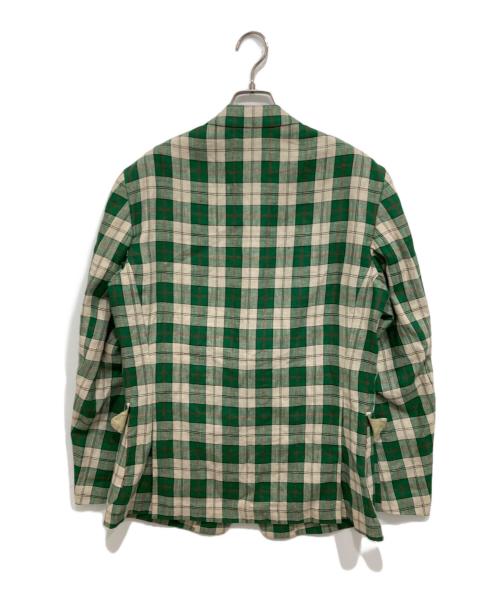 Paul Smith COLLECTION（ポールスミス コレクション）Paul Smith COLLECTION (ポールスミス コレクション) リネンテーラードジャケット グリーン サイズ:Lの古着・服飾アイテム