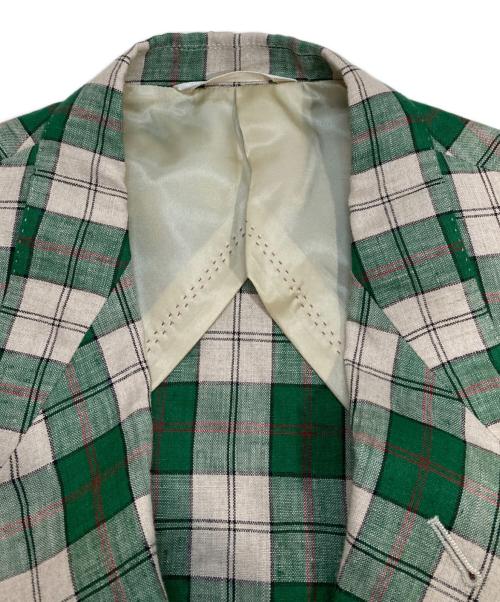 Paul Smith COLLECTION（ポールスミス コレクション）Paul Smith COLLECTION (ポールスミス コレクション) リネンテーラードジャケット グリーン サイズ:Lの古着・服飾アイテム