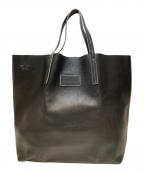 NUR DONATELLA LUCCHIヌールドナテッラルッキ）の古着「レザートートバッグ」｜ブラック