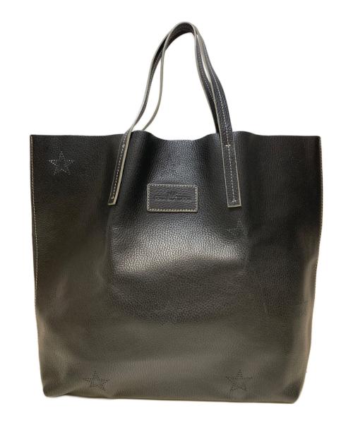 NUR DONATELLA LUCCHI（ヌールドナテッラルッキ）NUR DONATELLA LUCCHI (ヌールドナテッラルッキ) レザートートバッグ ブラックの古着・服飾アイテム