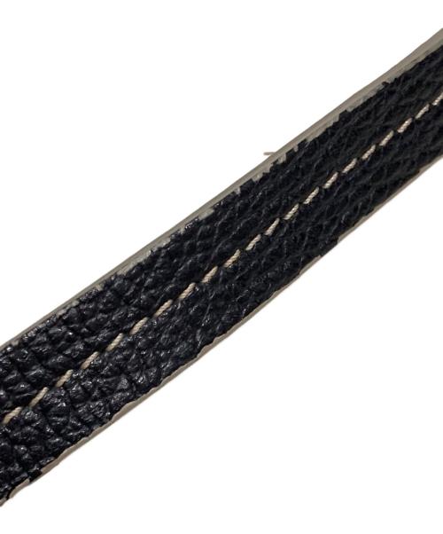 NUR DONATELLA LUCCHI（ヌールドナテッラルッキ）NUR DONATELLA LUCCHI (ヌールドナテッラルッキ) レザートートバッグ ブラックの古着・服飾アイテム