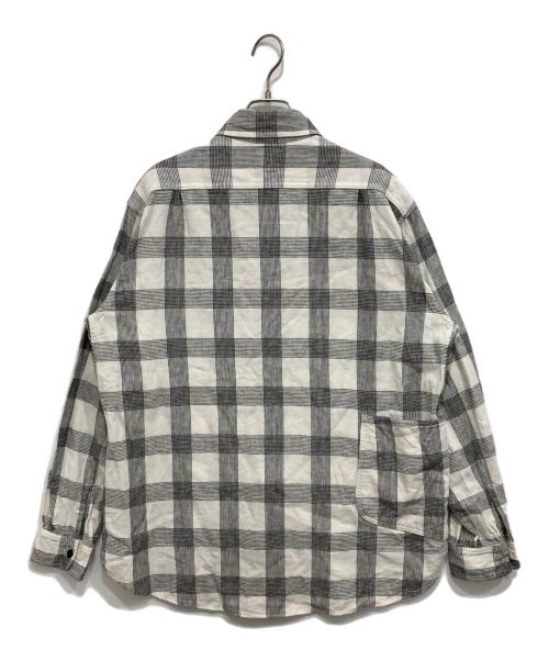 SASSAFRAS（ササフラス）SASSAFRAS (ササフラス) Diggin Shirts ホワイト×ブラック サイズ:Mの古着・服飾アイテム