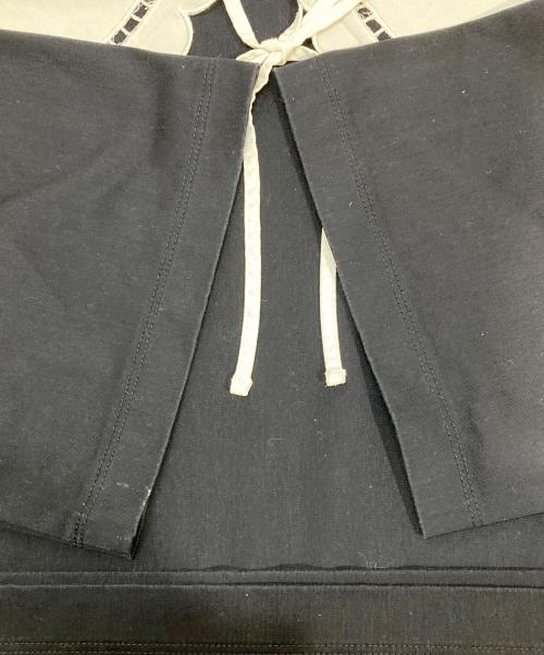 YORI（ヨリ）YORI (ヨリ) スカラップカラーカットソー ネイビー サイズ:Freeの古着・服飾アイテム