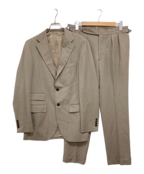 BEAMS F（ビームスエフ）BEAMS F (ビームスエフ) 3BUTTONS CAVALRY-TWILL SUIT ベージュ サイズ:48/8Rの古着・服飾アイテム