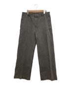 H BEAUTY&YOUTHエイチ ビューティー&ユース）の古着「ウォッシュドブラックデニムノープリーツパンツ」｜ブラック