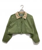Fafattファファット）の古着「ガンフラップショート丈ジャケット」｜カーキ