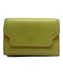 MARNI（マルニ）の古着「3つ折り財布」｜黄緑