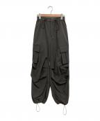 STUDIOUSステュディオス）の古着「ドロストリングパラシュートパンツ」｜グレー