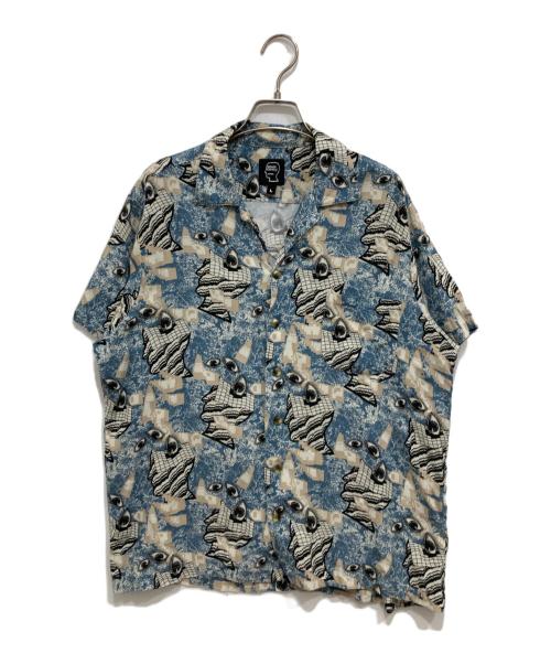 BRAIN DEAD（ブレインデッド）BRAIN DEAD (ブレインデッド) Hawaiian Shirt -SURREAL ブルー サイズ:Lの古着・服飾アイテム