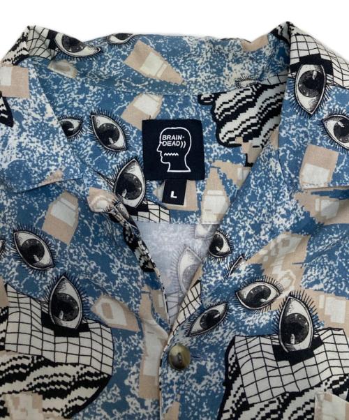BRAIN DEAD（ブレインデッド）BRAIN DEAD (ブレインデッド) Hawaiian Shirt -SURREAL ブルー サイズ:Lの古着・服飾アイテム