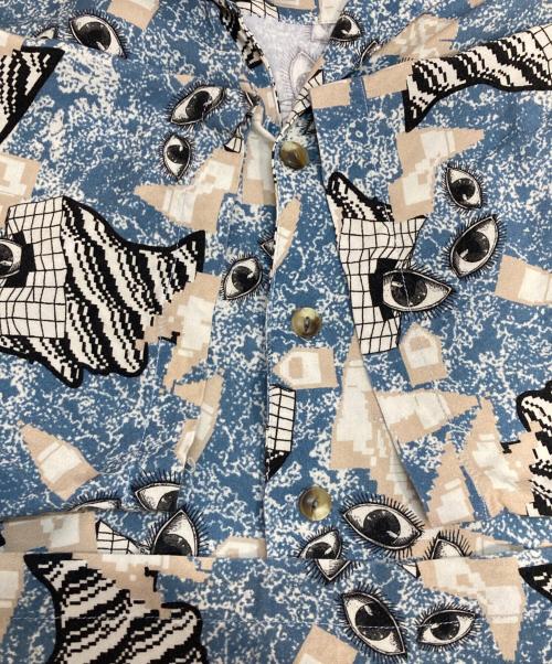 BRAIN DEAD（ブレインデッド）BRAIN DEAD (ブレインデッド) Hawaiian Shirt -SURREAL ブルー サイズ:Lの古着・服飾アイテム