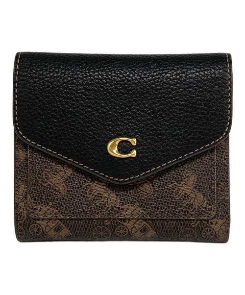 COACH（コーチ）COACH (コーチ) コンパクトウォレット ブラウンの古着・服飾アイテム