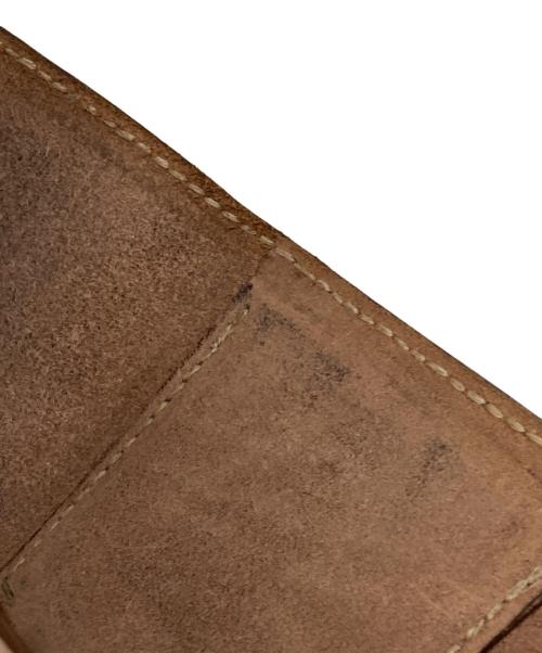 HENRY CUIR（アンリークイール）HENRY CUIR (アンリークイール) RAMBLAS コンパクトウォレット ブラウンの古着・服飾アイテム