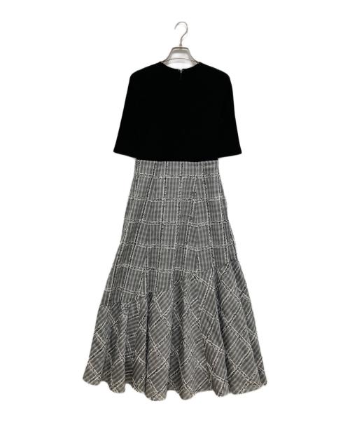 JUSGLITTY（ジャスグリッティー）JUSGLITTY (ジャスグリッティー) ドッキングワンピース ブラック サイズ:Mの古着・服飾アイテム