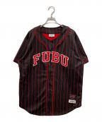 MITCHELL & NESS×FUBUミッチェルアンドネス×フブ）の古着「ベースボールシャツ」｜ブラック