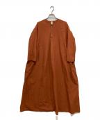 pritプリット）の古着「タイプライターワンピース」｜ブラウン