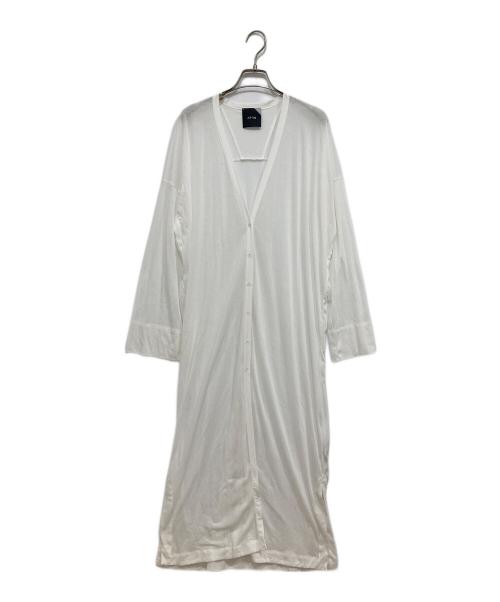 ATON（エイトン）ATON (エイトン) フレスカロングカーディガン ホワイト サイズ:Mの古着・服飾アイテム