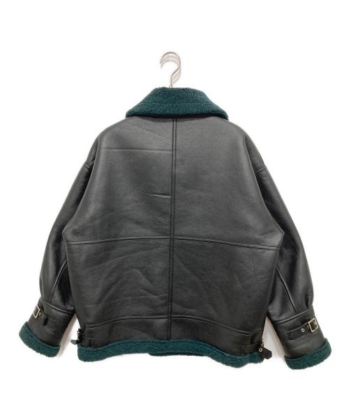 Lui's（ルイス）Lui's (ルイス) フェイクムートン B-3ジャケット ブラック サイズ:Freeの古着・服飾アイテム