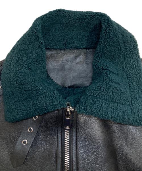 Lui's（ルイス）Lui's (ルイス) フェイクムートン B-3ジャケット ブラック サイズ:Freeの古着・服飾アイテム