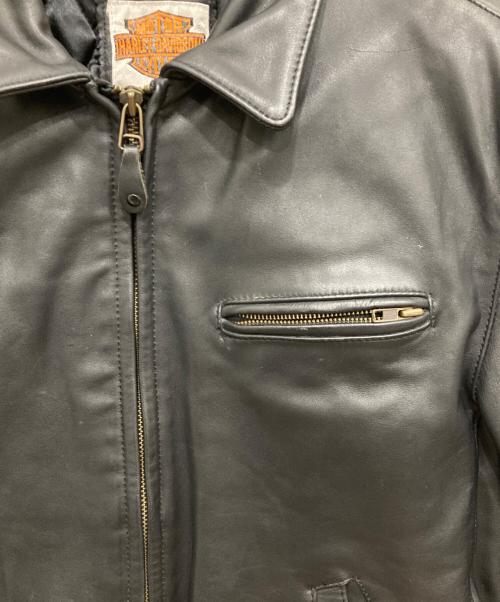 HARLEY-DAVIDSON（ハーレーダビッドソン）HARLEY-DAVIDSON (ハーレーダビッドソン) レザージャケット ブラック サイズ:44の古着・服飾アイテム