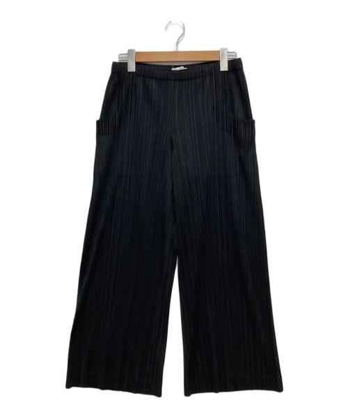 PLEATS PLEASE（プリーツプリーズ）PLEATS PLEASE (プリーツプリーズ) プリーツパンツ ブラック サイズ:3 (L)の古着・服飾アイテム