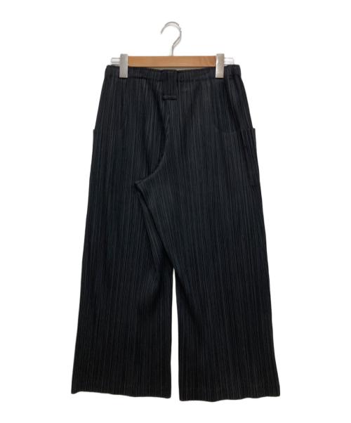 PLEATS PLEASE（プリーツプリーズ）PLEATS PLEASE (プリーツプリーズ) プリーツパンツ ブラック サイズ:3 (L)の古着・服飾アイテム