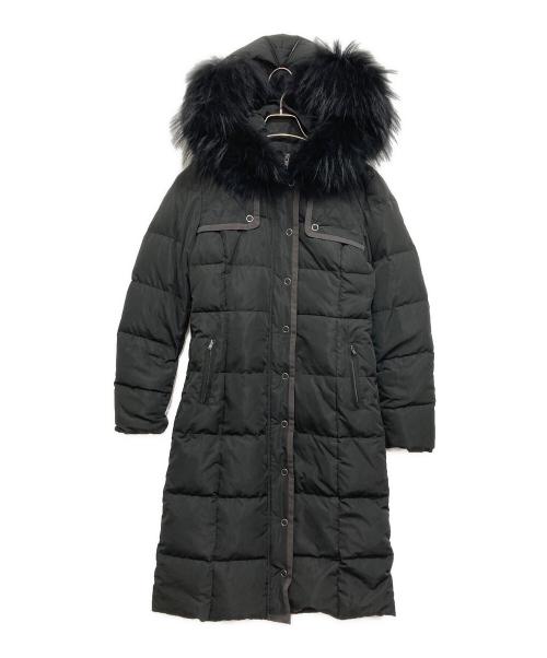 EmiriaWiz（エミリアウィズ）EmiriaWiz (エミリアウィズ) ベルト付きラクーンファーロングダウンコート ブラック サイズ:Sの古着・服飾アイテム