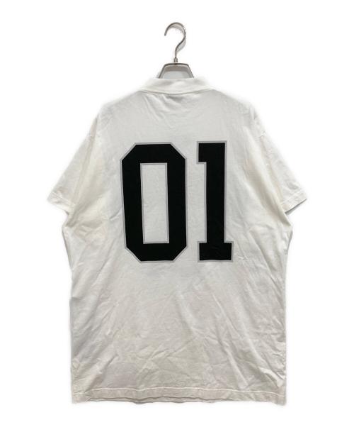 BALENCIAGA（バレンシアガ）BALENCIAGA (バレンシアガ) バスケットシリーズモックネックカットソー ホワイト サイズ:Lの古着・服飾アイテム