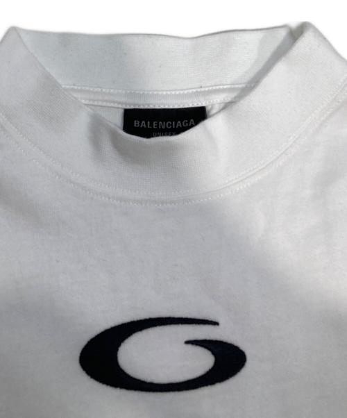 BALENCIAGA（バレンシアガ）BALENCIAGA (バレンシアガ) バスケットシリーズモックネックカットソー ホワイト サイズ:Lの古着・服飾アイテム